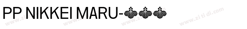 PP NIKKEI MARU字体转换